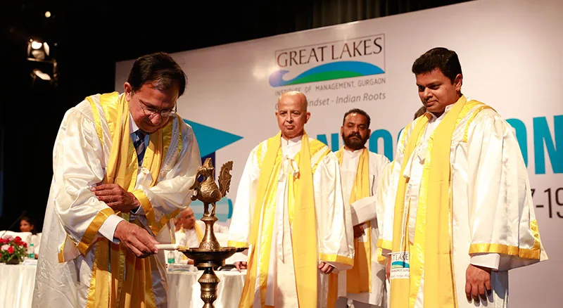 Lighting the auspicious lamp — Great Lakes Institute of Management, Gurgaon