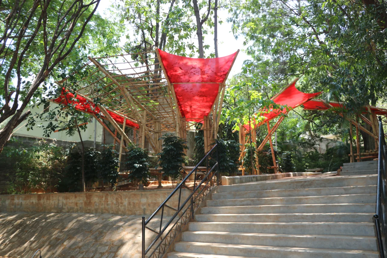 Shaded Amphitheatre Steps — BMS College of Architecture, Design and Planning