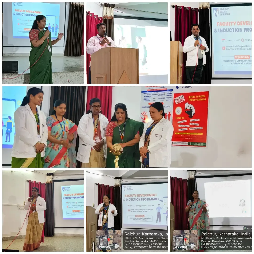 Faculty Development Programme 2026 at Navodaya College of Nursing, Raichur