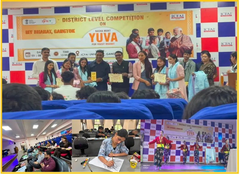 District-Level ‘Nasha Mukta Yuva for Viksit Bharat’ Competition Successfully Held at ICFAI University Sikkim — The Institute of Chartered Financial Analysts of