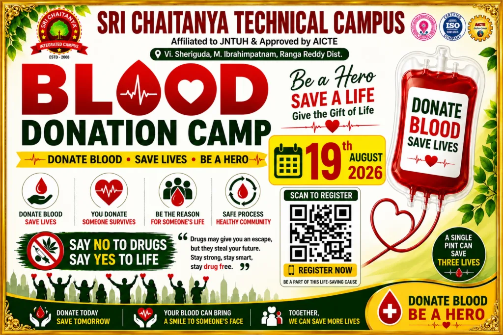 Blood Donation Camp — Sri Chaitanya Technical Campus