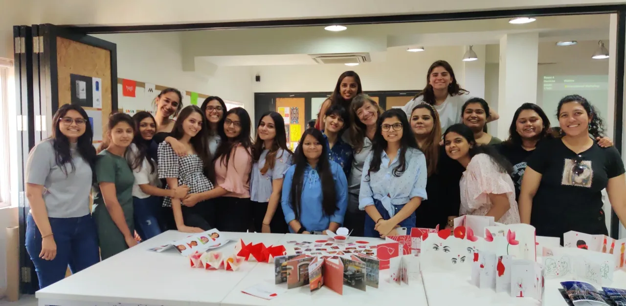 Students showcasing their creativity at the Mumbai Campus — École Intuit Lab Mumbai