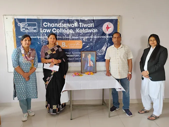 Republic Day flag hoisting ceremony at CTLC Kotdwar — Chandrawati Tiwari Law College