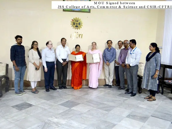MOU Signed between cftri and jss — JSS College of Arts, Commerce and Science