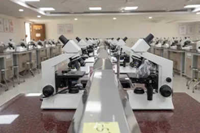 Department laboratory at Symbiosis Medical College for Women
