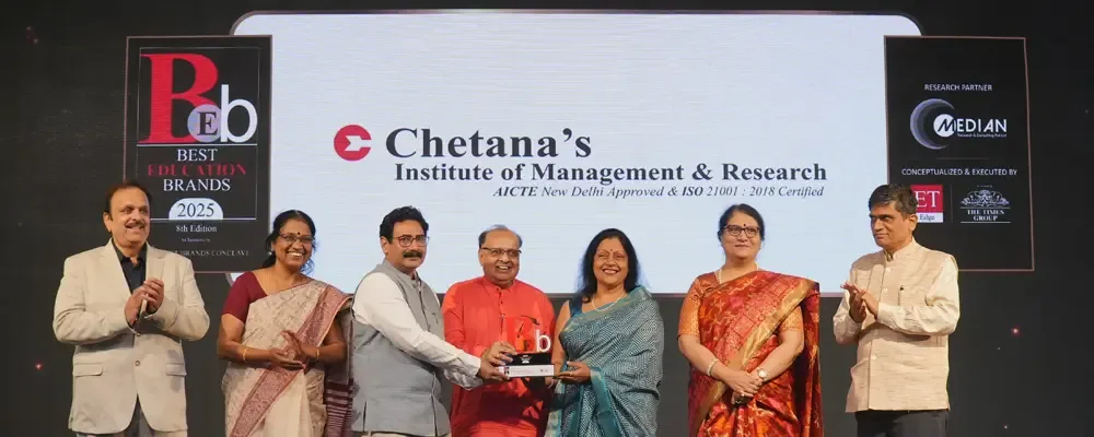 Best Education Brand 2025 — Chetana's Institute of Management and Research