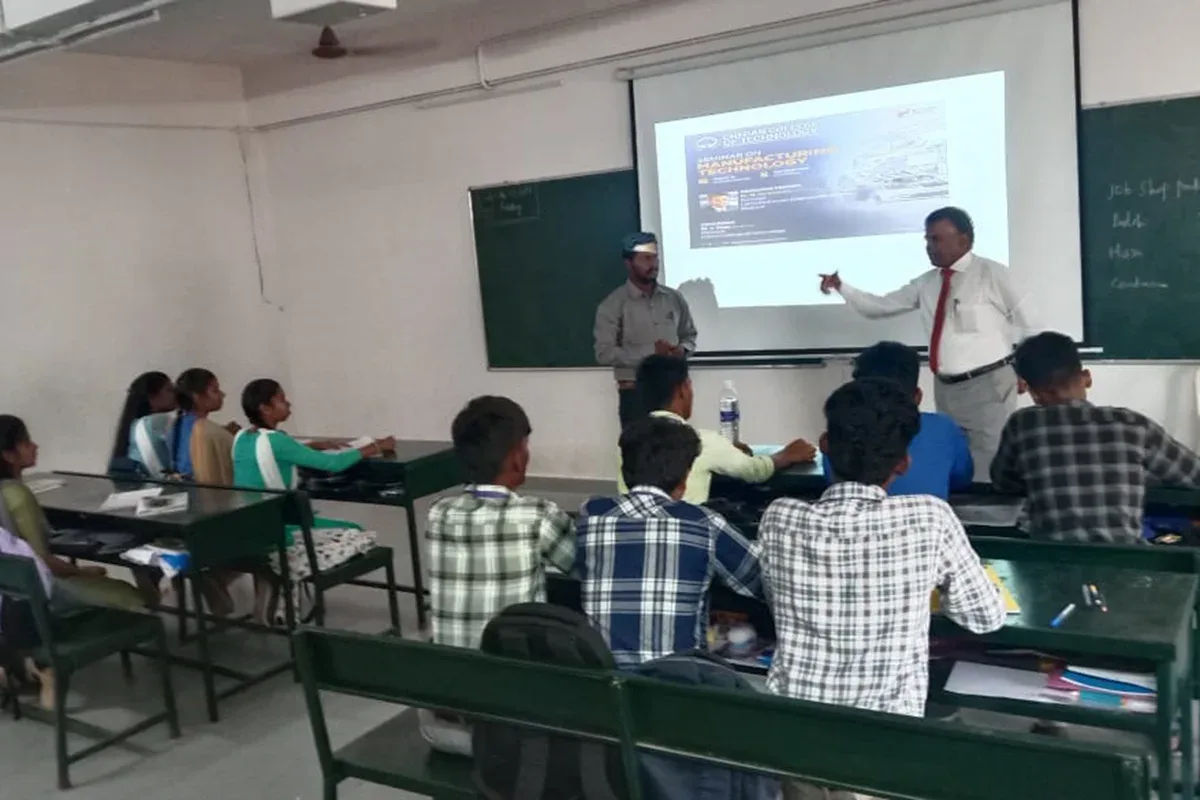 Seminar on Manufacturing Technology — Cheran College of Technology