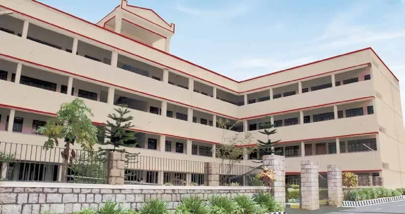 Front exterior view of the college building — Bangalore College of Nursing