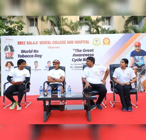 World No Tobacco Day Rally at SBDCH2 — Sree Balaji Dental College & Hospital