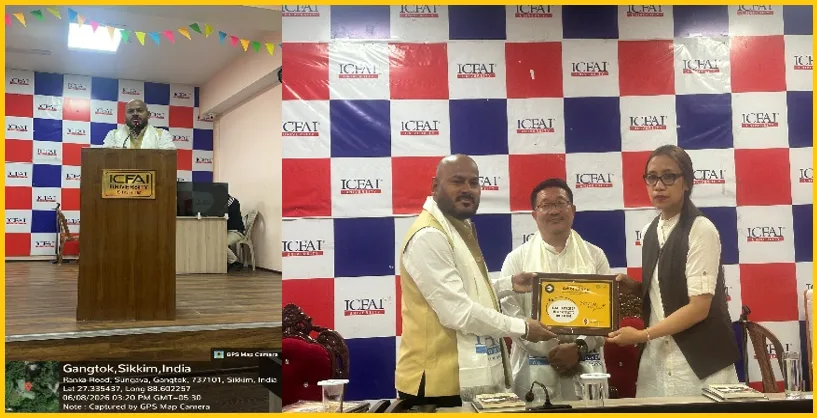 Lecture on “Art of Giving” Held at ICFAI University Sikkim — The Institute of Chartered Financial Analysts of India University, Sikkim