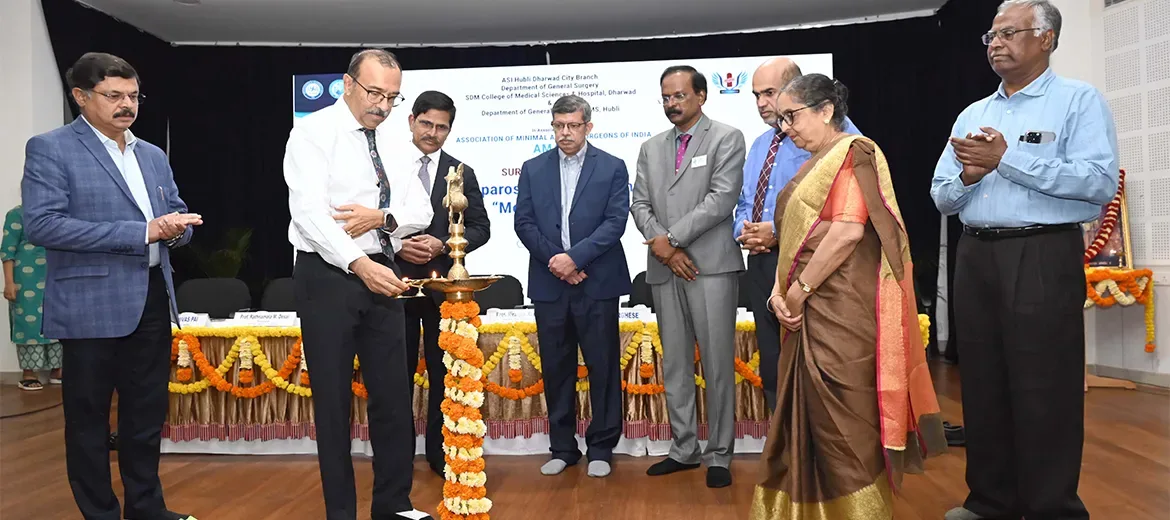 Inauguration of an AMASI laparoscopic surgery workshop hosted by the Department of General Surgery at SDM Dharwad