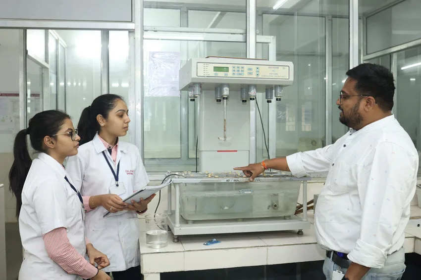 Laboratory workspace — Shree Naranjibhai Lalbhai Patel College of Pharmacy, Umrakh