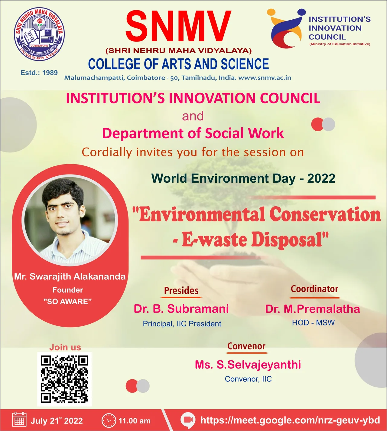 World Environment Day — SNMV Institute of Management