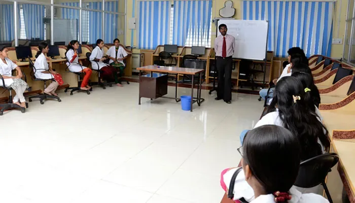 RRCE classroom interior — Rajarajeswari College of Engineering