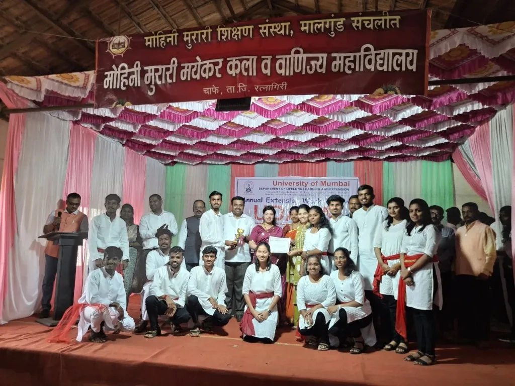IIP students and faculty at the DLLE UDAAN festival — indira-institute-of-pharmacy-sadavali-ratnagiri