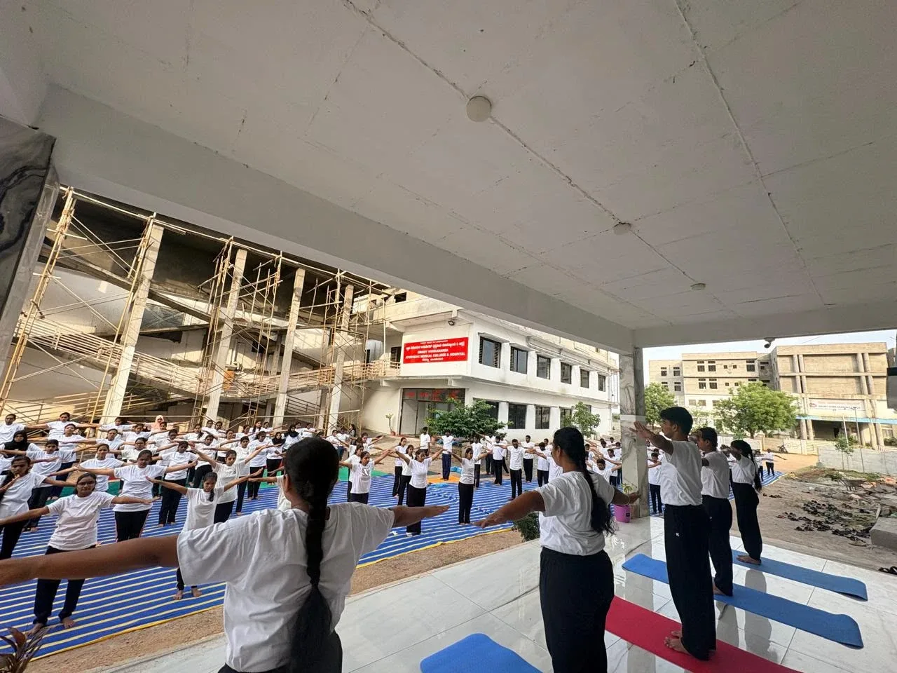 Campus wellness activity session — Swamy Vivekananda Ayurveda Medical College & Hospital
