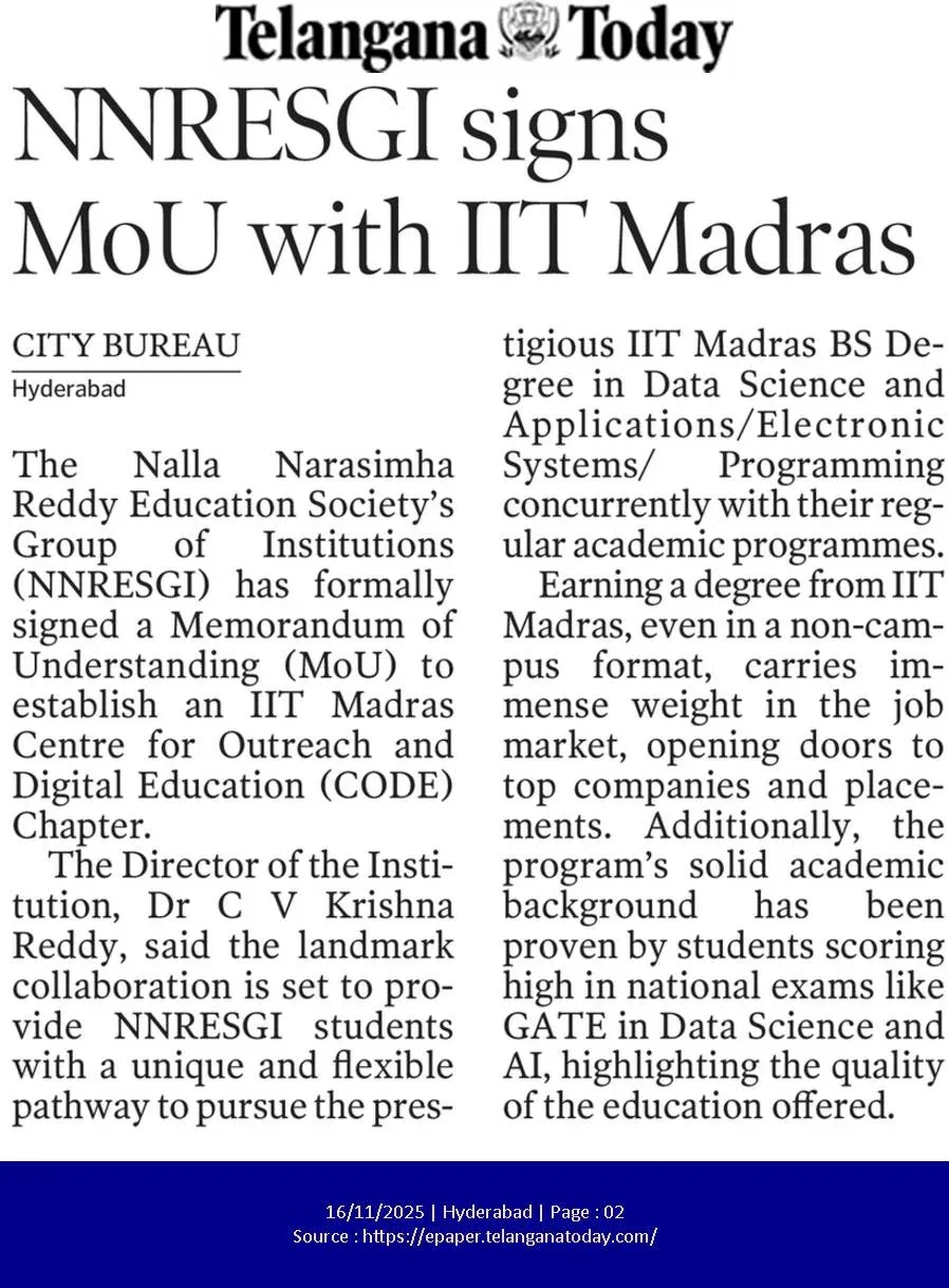 MOU IITM — institutional event photograph