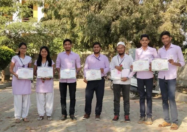 Achived Certificatate from Inter College Compitation — Savitribai College of Pharmacy