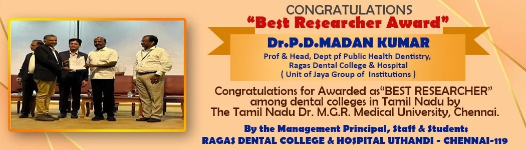 Ragas Dental College and Hospital — Rdc Banner2024