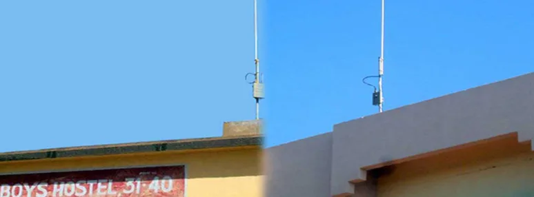 Bhilai Institute of Technology — Wifi Campus Page Image Showing Campus Building Roof With Antennas