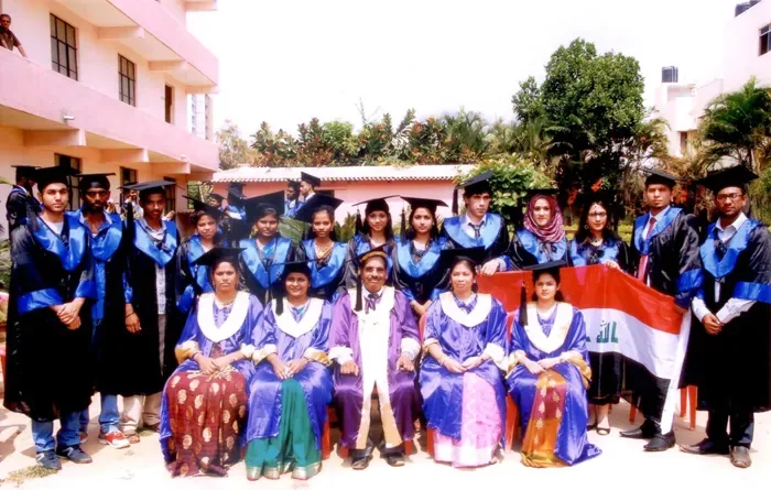 Graduates and faculty posing for an official group photo — Bangalore City College of Nursing