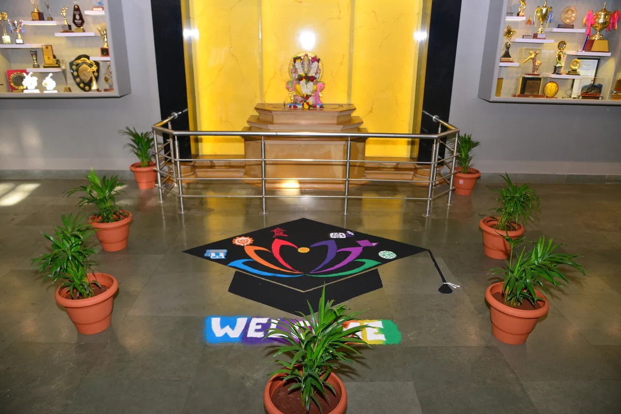 COETM Porch — PVG's College of Engineering, Technology and Management, Pune