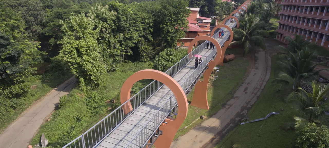 Amal Jyothi College of Engineering (Autonomous) — Hostel Campus Skywalk Image On Hostel Admissions Page