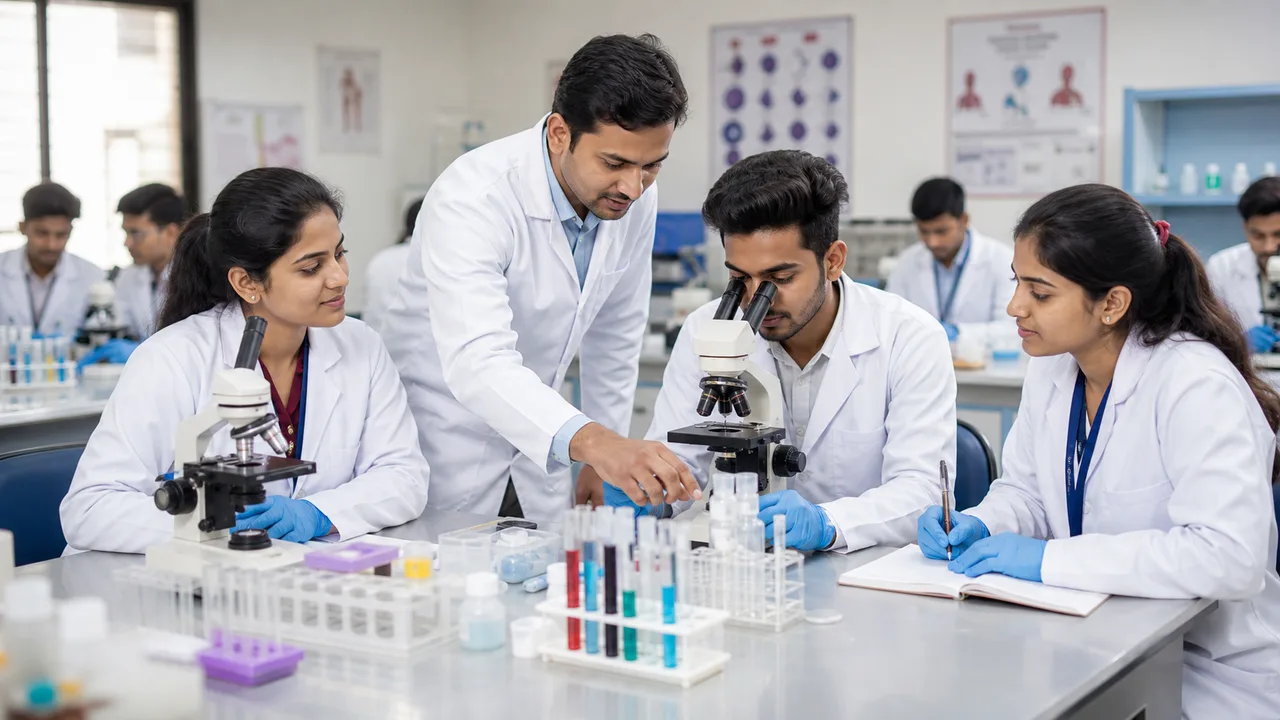 B.Voc Medical Lab Technology training — Bhandara Paramedical College