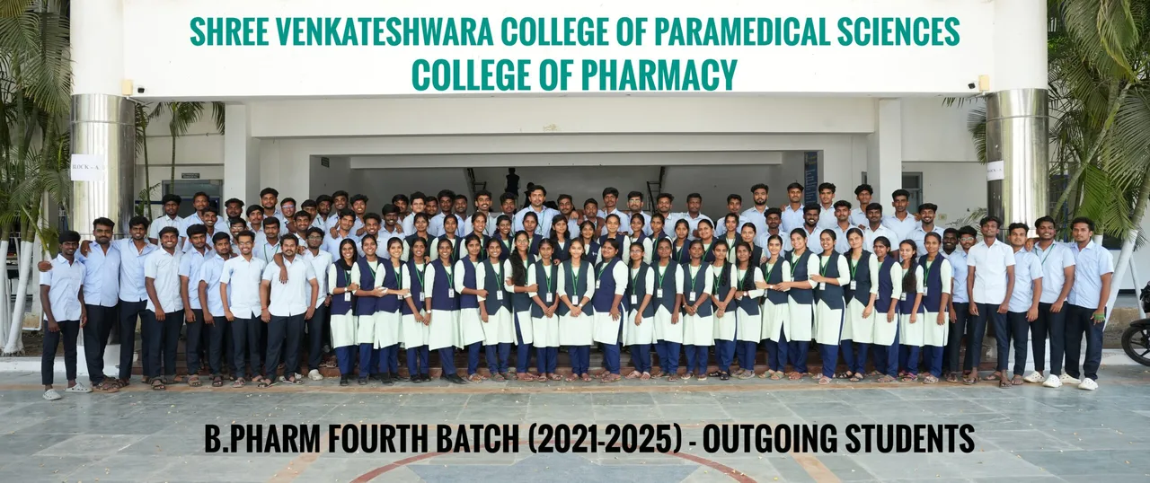 B.PHARM 2021 BATCH OUTGOING STUDENTS — shree-venkateshwara-college-of-paramedical-sciences-gobichettipalayam