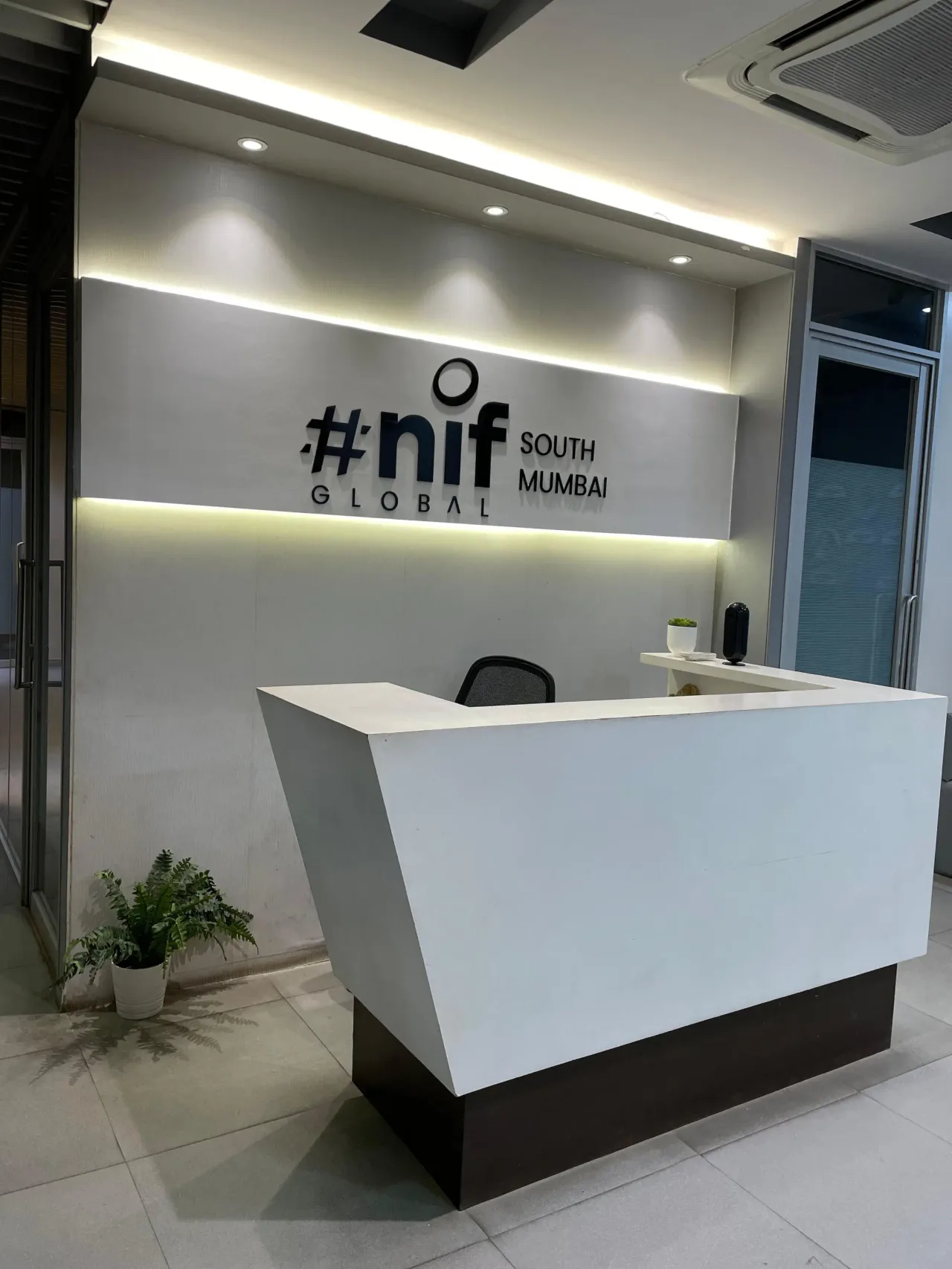 Design studio workspace with drafting tables — NIF Global South Mumbai