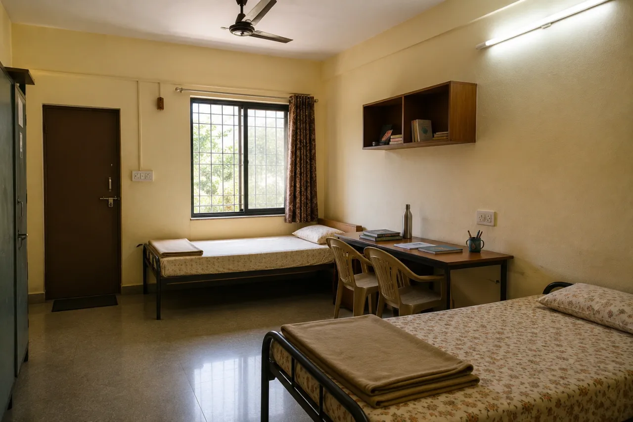 Residential campus and hostel buildings — Pallavi Engineering College