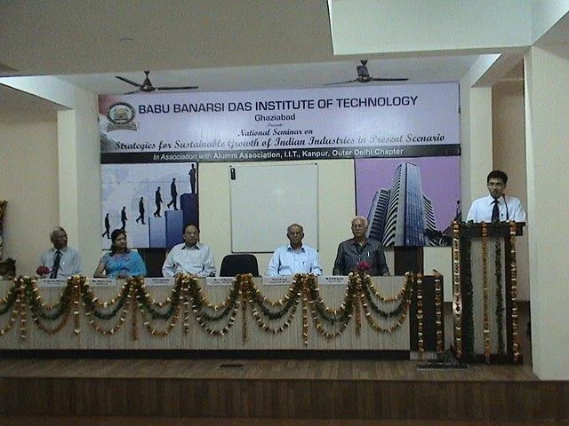 National Seminar on Strategies for sustainable growth of Indian Industries in Present Scenario — Babu Banarsi Das Institute of Technology
