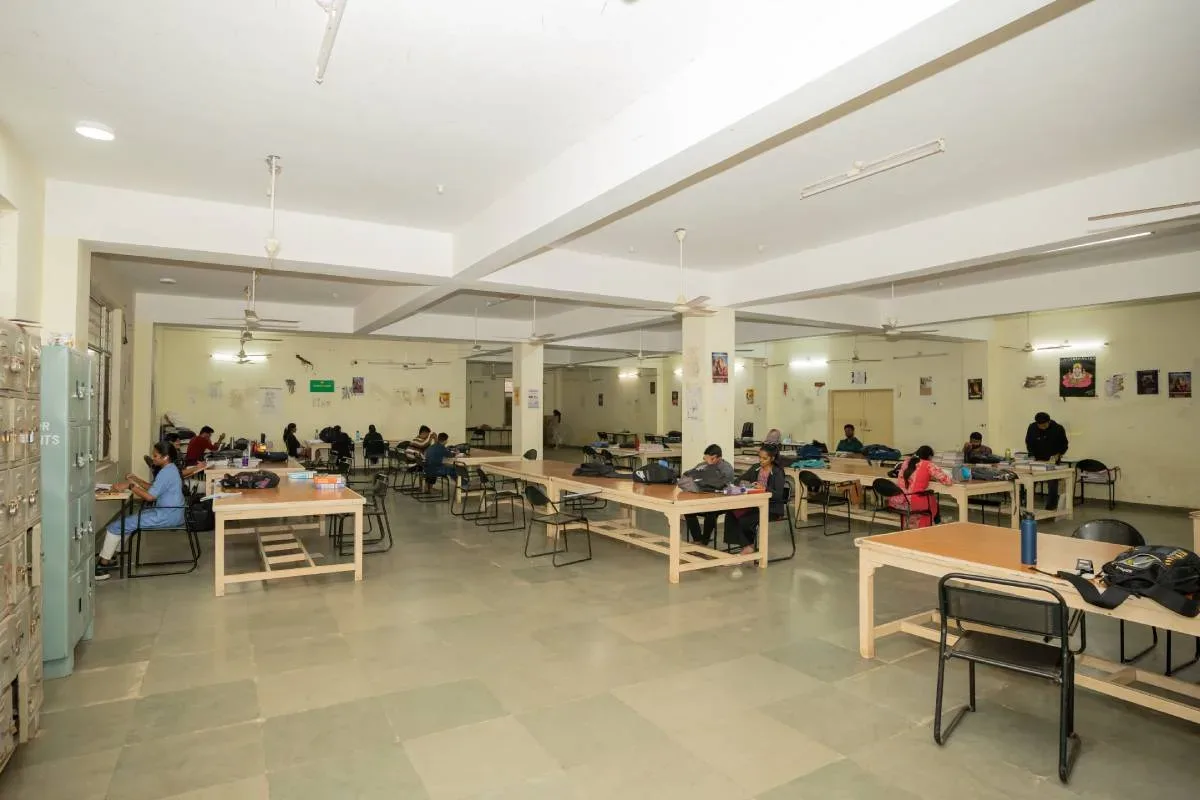 MBBS students studying in the reading hall at Mediciti Institute of Medical Sciences