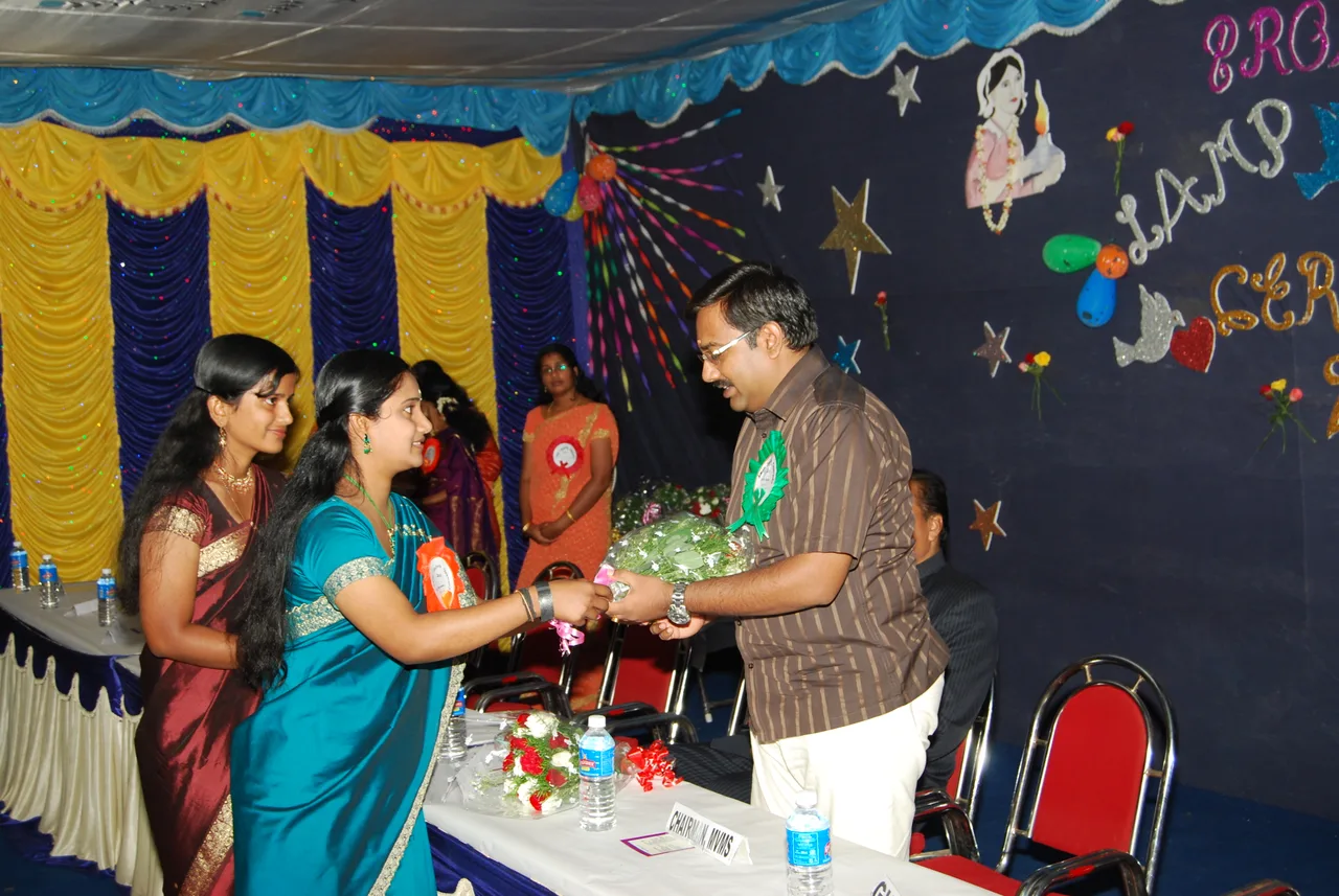 Lamp Lighting Ceremony 2009–10 — ceremony participants — Indira Gandhi College of Nursing