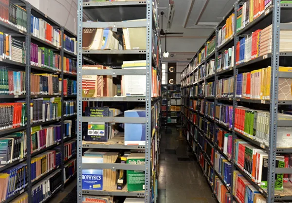 Library Book Stack — M.H. Saboo Siddik College of Engineering