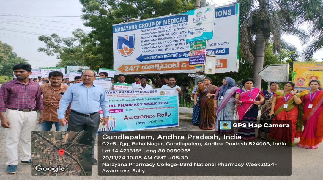 National Pharmacy Week – Awareness Rally — Narayana Pharmacy College
