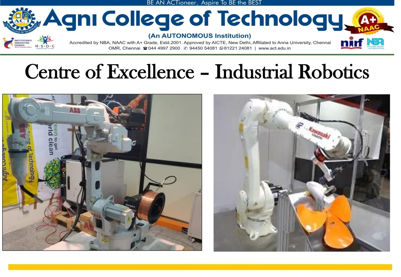 Industrial Robotics CoE-1 — Agni College of Technology