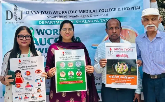 Glaucoma Awareness Walkathon — Divya Jyoti Ayurvedic Medical College & Hospital
