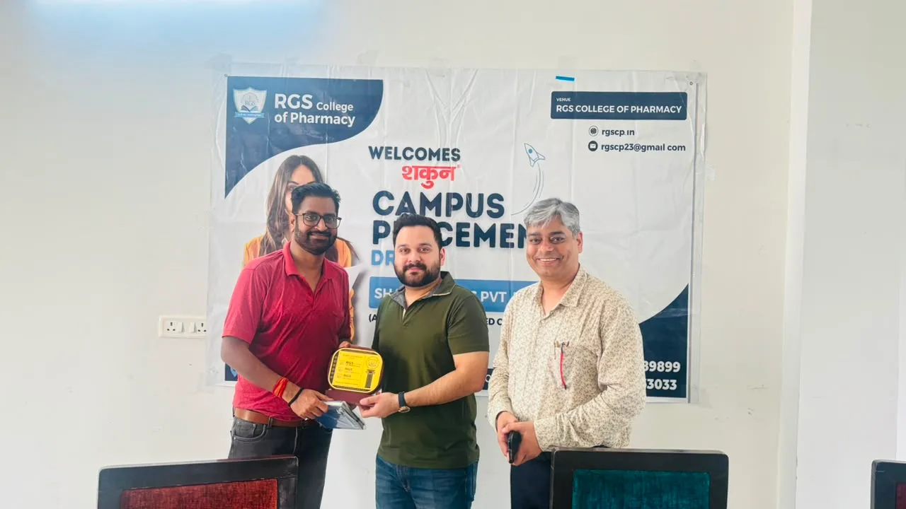 Placement drive at RGS College of Pharmacy, 25 August 2026