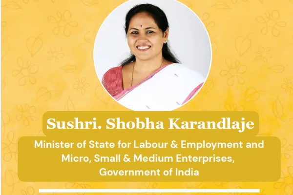 Shobha Karandlaje in mLAC — Maharani Lakshmi Ammanni College for Women Autonomous
