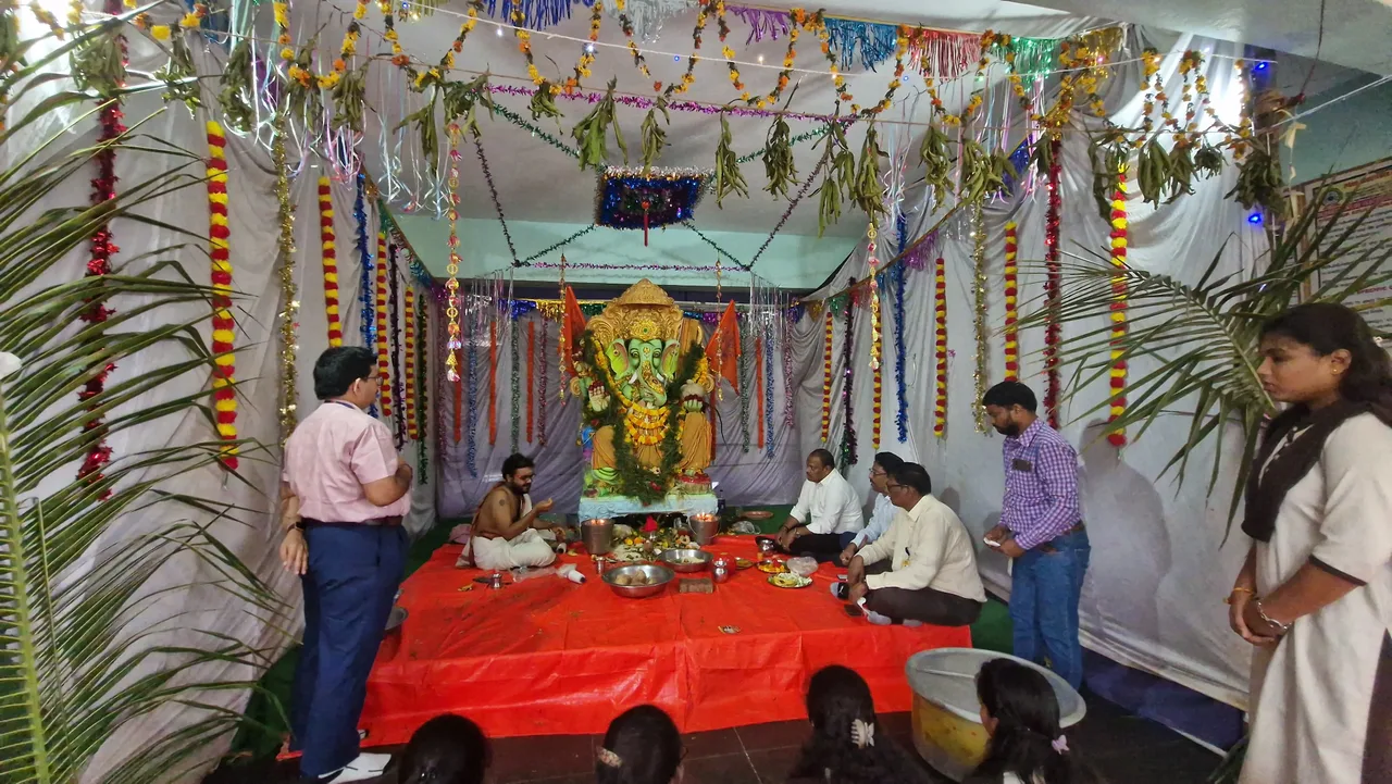 Ganesh Chaturthi pooja at PACE ITS — PACE INSTITUTE OF TECHNOLOGY AND SCIENCES