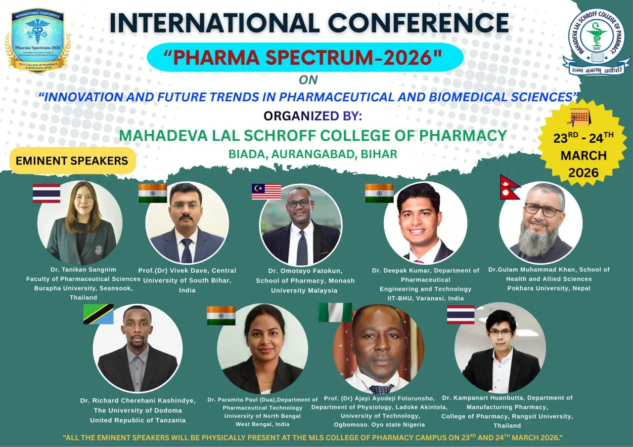International Conference — Mahadeva Lal Schroff College of Pharmacy