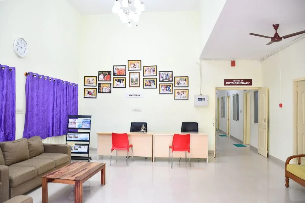 Reception building Prashanti Kutiram — Swami Vivekananda Yoga Anusandhana Samsthana