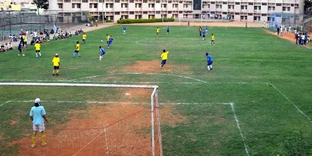 DSCE outdoor football field — Dayananda Sagar College of Engineering