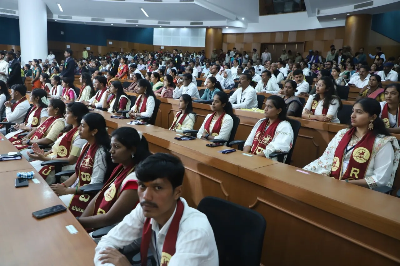 Students at RCU 14th Convocation — Kitturu Rani Channamma University, Belagavi