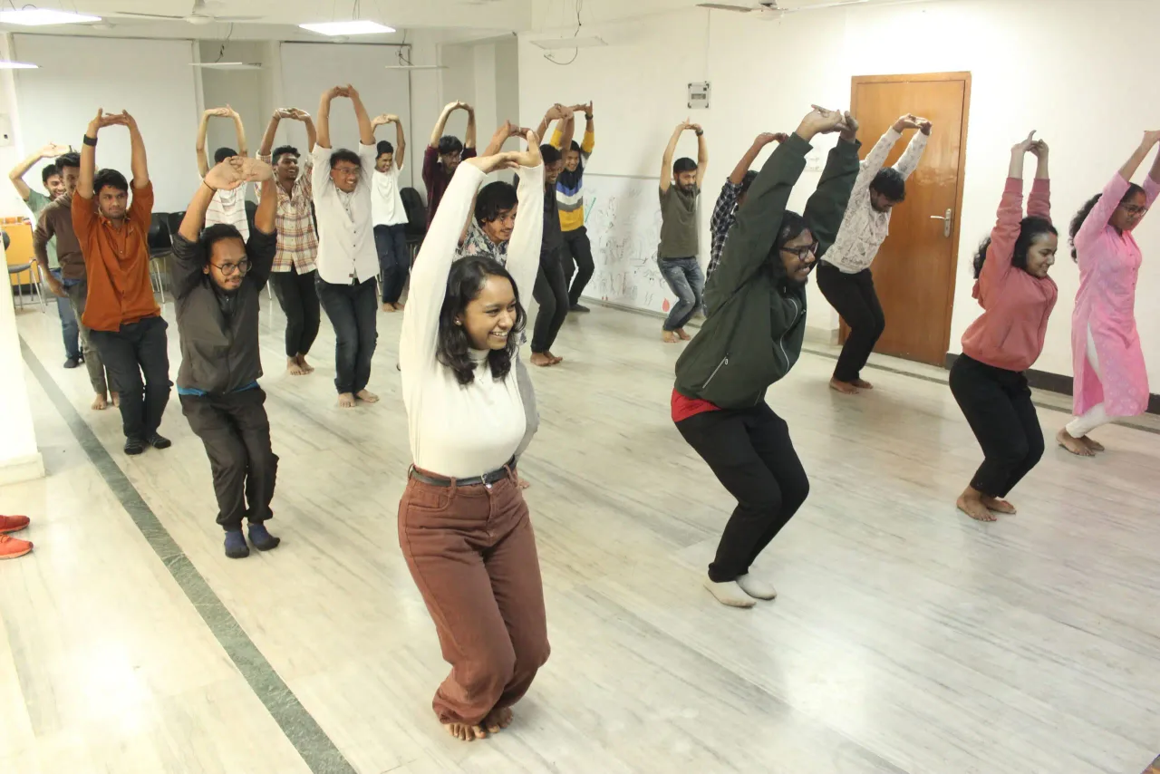 Students preparing for their Cultural function at Animaster Design College, Bangalore — Animaster College of Animation and Design