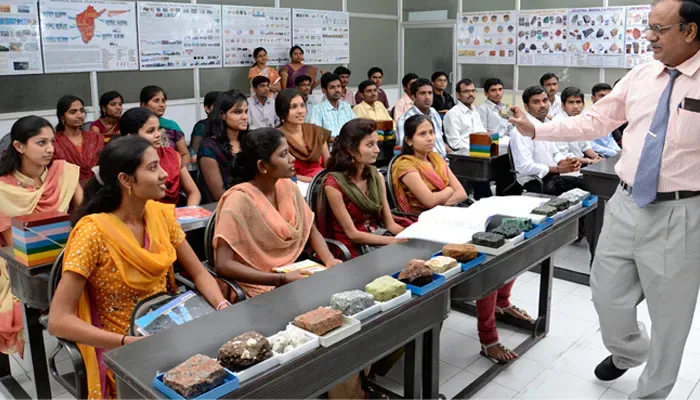 RRCE classroom wide view — Rajarajeswari College of Engineering