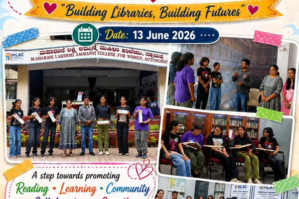 Library inititative Ekya — Maharani Lakshmi Ammanni College for Women Autonomous