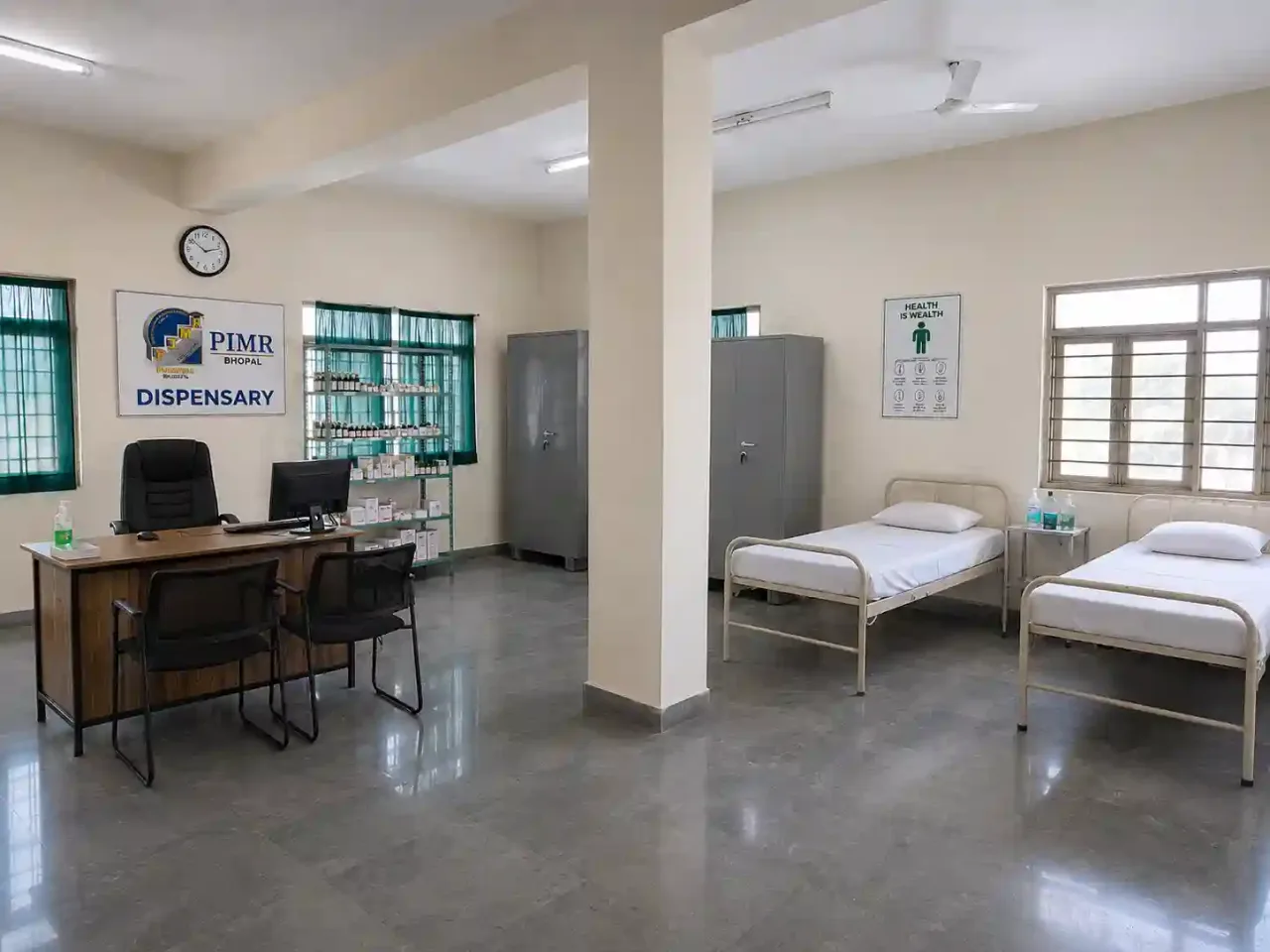 Dispensary and Drug Monitoring Room — Prestige Institute of Management and Research, Bhopal