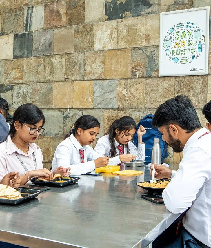 Food counter at The Hideout Café, ABBS School of Law campus
